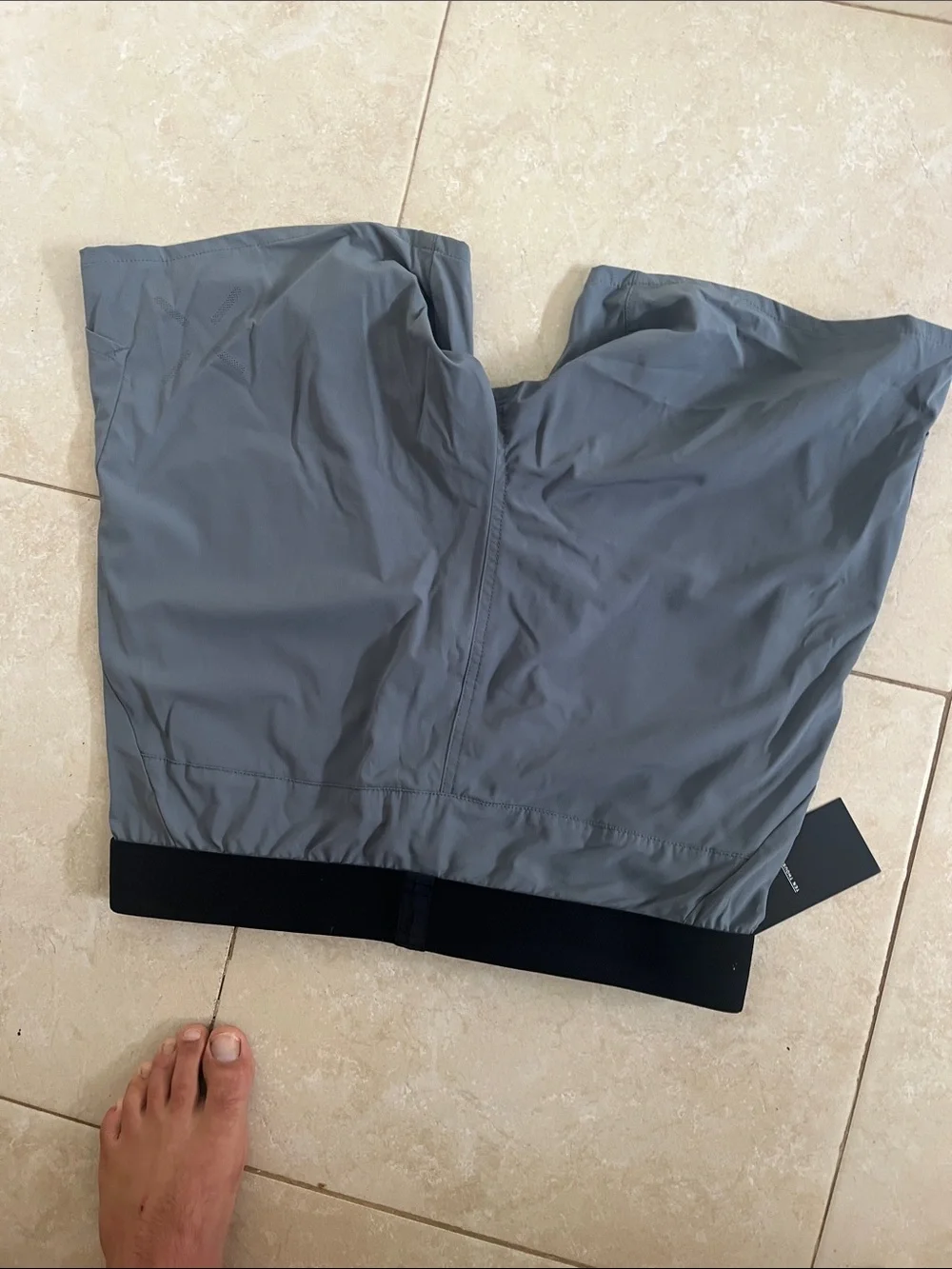 Ten Thousand Gray Athletic Shorts with Black Waistband